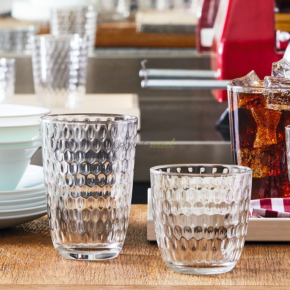 Bormioli rocco slot long drink glass set of 6 - 39cl